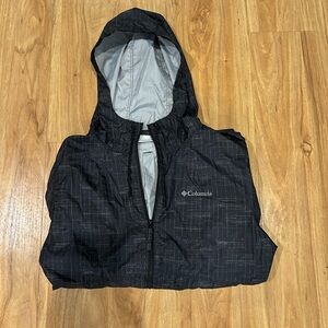 Columbia Hoodie Rain Jacket black/grey